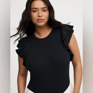 Women’s Plus Torrid Double Flutter Sleeve Top Size 2X